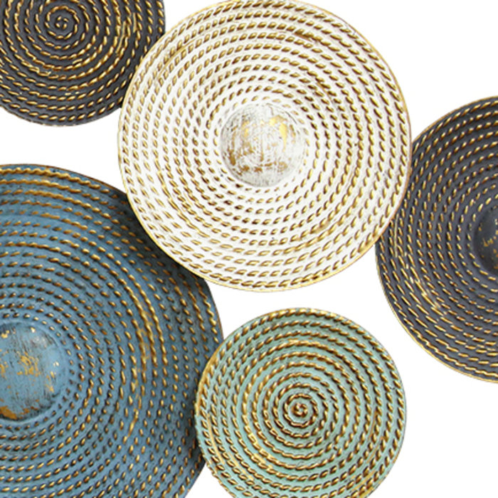 World Menagerie Textured Plates Wall Décor & Reviews Wayfair